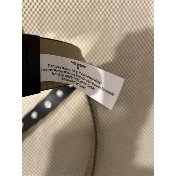 Steve Madden Faux Leather Belt‎ Womens Medium Black Bling NWT Only 1 - Picture 6 of 6